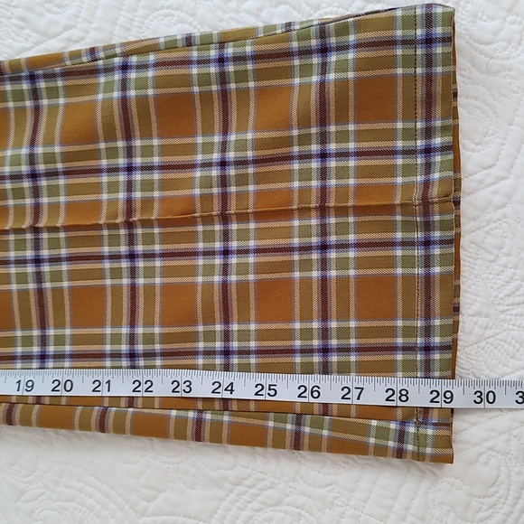 Urban Outfitter Plaid Flare Leg Front Pleat Trouser Pant / Size 2 - Picture 10 of 12